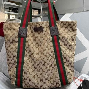 Authentic GUCCI sherryline tote bag (VGUC)